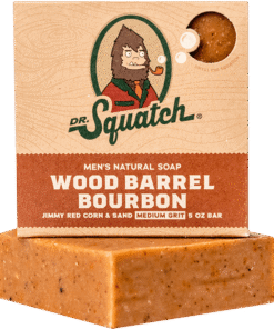 Dr. Squatch Moisturizing Essentials: Wood Barrel Bourbon Bar Soap