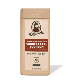 Dr. Squatch Moisturizing 14 oz Wood Barrel Bourbon Exfoliating Body Wash