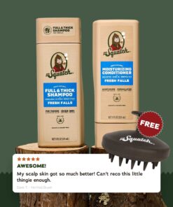 Dr. Squatch Moisturizing Hair Care Kit + FREE Scalp Scrubber