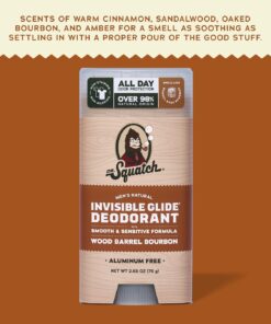 Alternative view of Dr. Squatch Moisturizing Wood Barrel Bourbon Invisible Glide Deodorant
