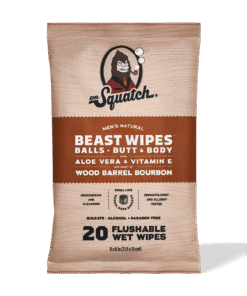 Dr. Squatch Moisturizing Wood Barrel Bourbon Wipes