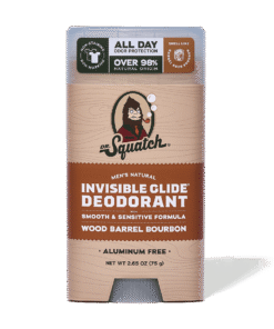 Dr. Squatch Moisturizing Wood Barrel Bourbon Invisible Glide Deodorant