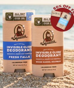 Dr. Squatch Moisturizing 2-Pack Glide + Deo Flask