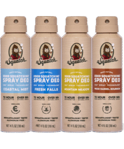 Dr. Squatch Moisturizing Spray Deodorant 4-Pack